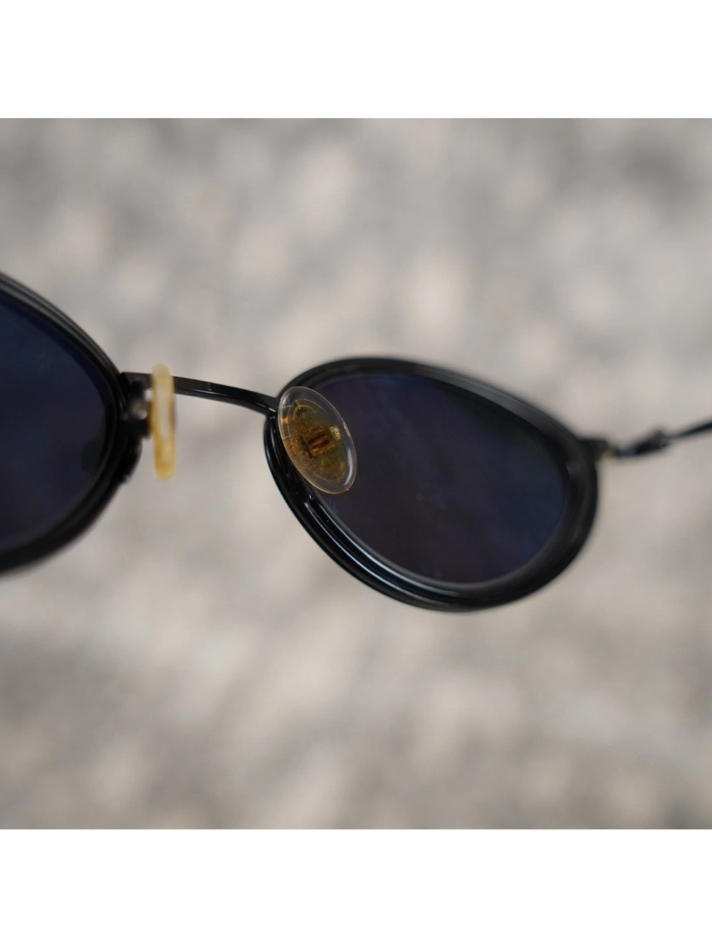 Maui Jim Lanikai Gloss Black Polarized Oval Sunglasses MJ-128-02 W/ Case 45-22 - Picture 7 of 15